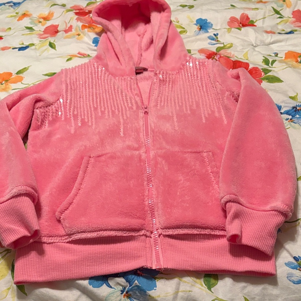 Arizona Jean Company Pink Sequin Kids Hoodie